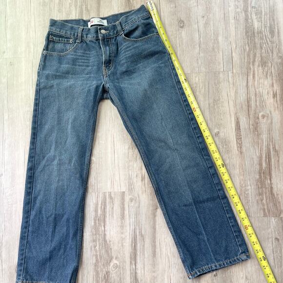 Levi’s 505 Youth Straight Leg Jeans Size 16 Regular Medium Blue Wash (W28 x L28) - Picture 7 of 8
